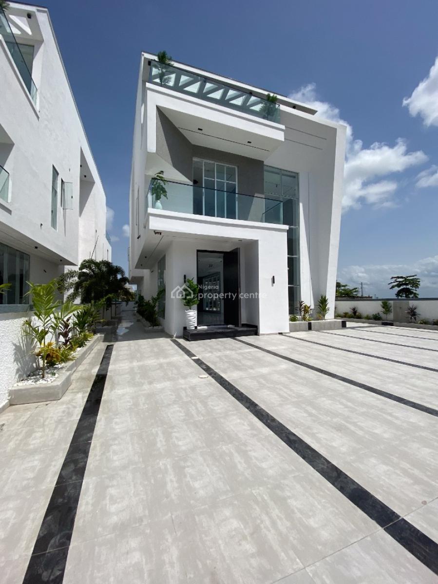 Contemporary 5 Bedroom House with Swimming Pool and Cinema, Osapa, Lekki, Lagos, Detached Duplex for Sale