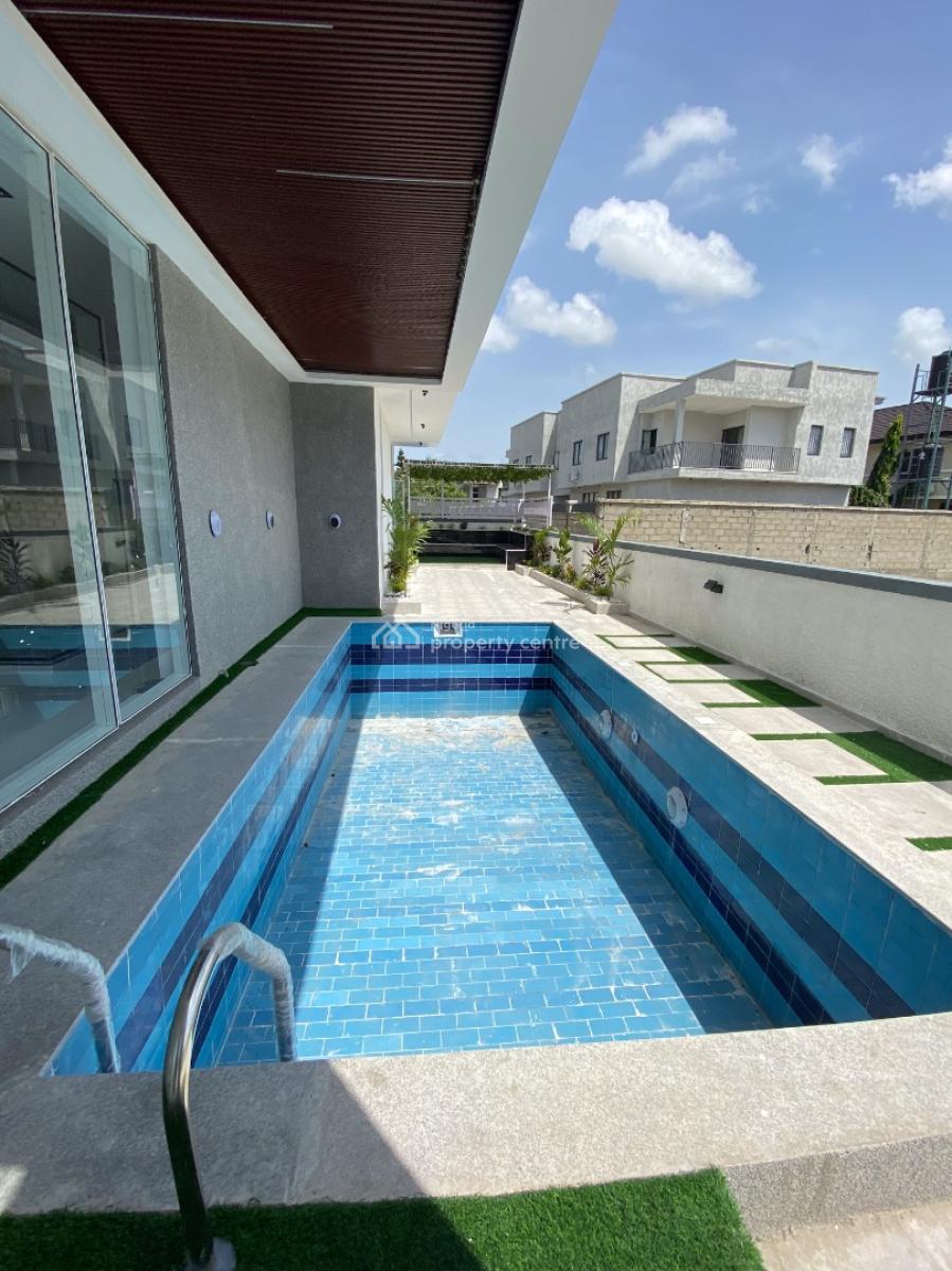 Contemporary 5 Bedroom House with Swimming Pool and Cinema, Osapa, Lekki, Lagos, Detached Duplex for Sale