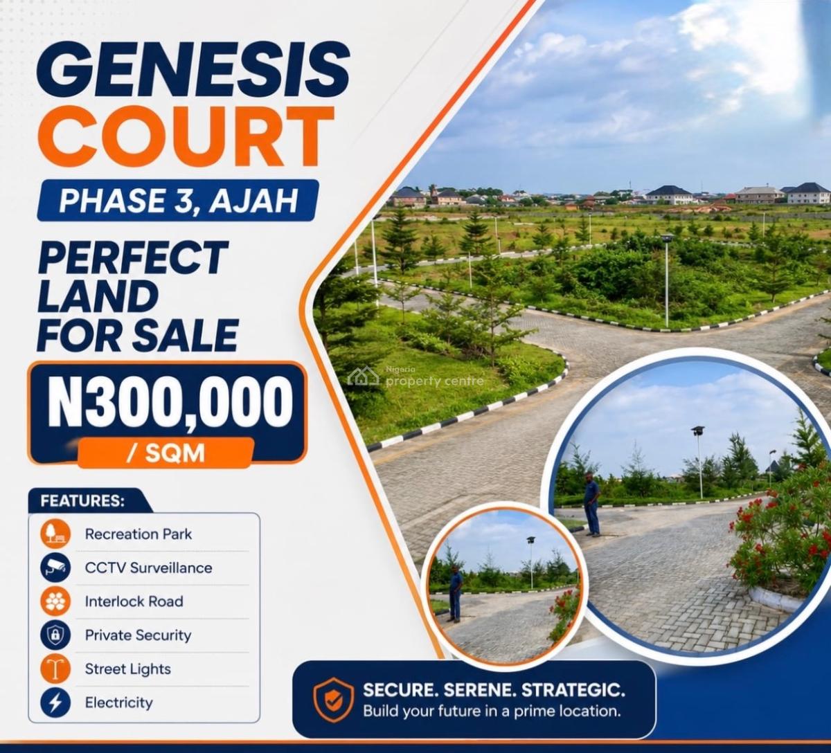 Genesis Court Estate Phase 3., Pepperoni Bus Stop, Ajah, Lagos, Land for Sale