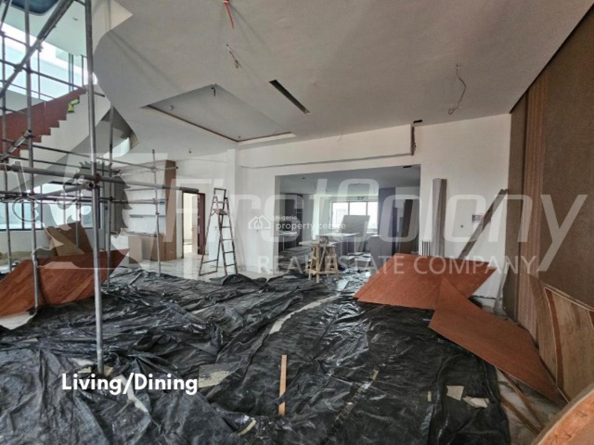 New Built, Gigantic 4 Bedroom Pent-floor Maisonette (with Jetty), Ikoyi, Lagos, Flat / Apartment for Sale