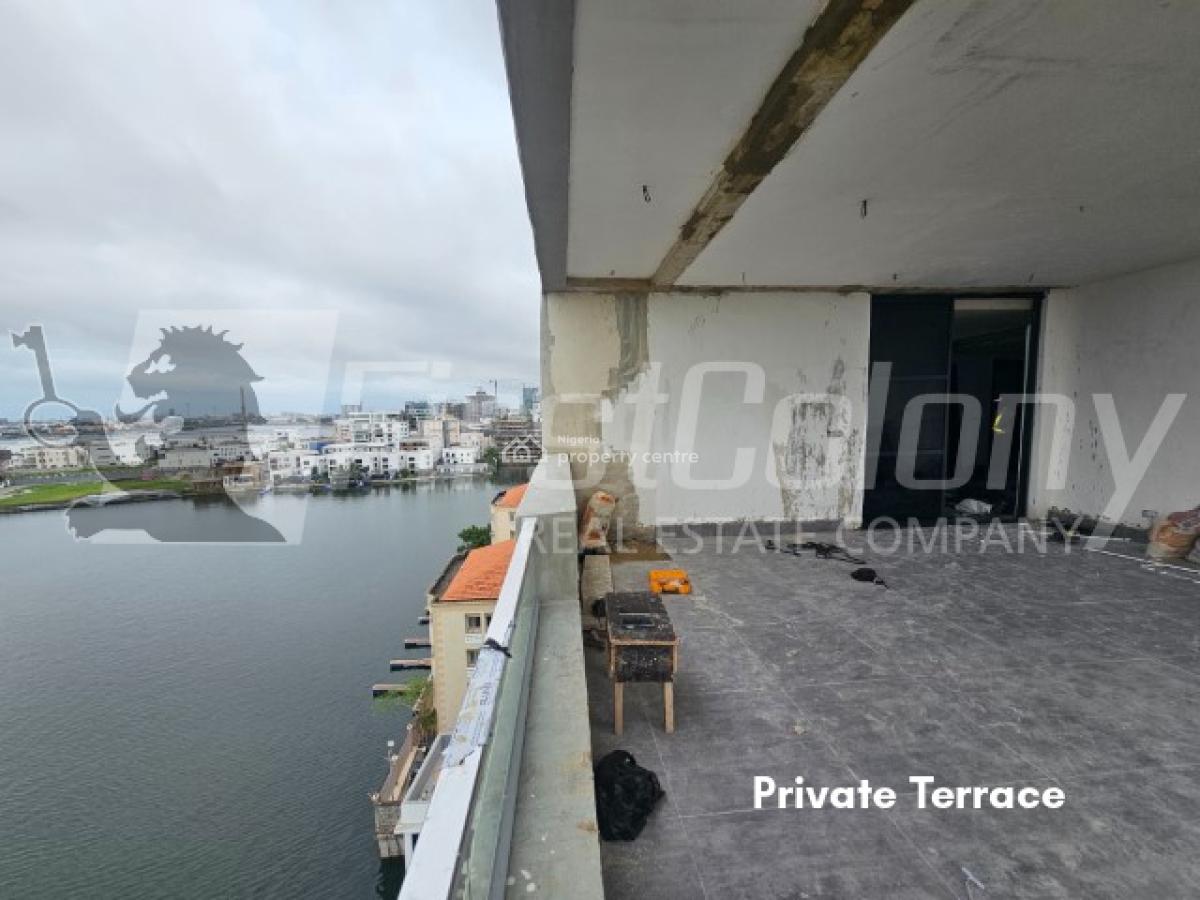 New Built, Gigantic 4 Bedroom Pent-floor Maisonette (with Jetty), Ikoyi, Lagos, Flat / Apartment for Sale