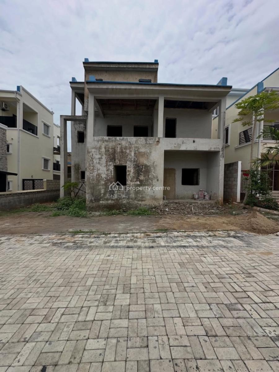 New 4 Bedroom Detached Duplex with Boys Quarters (carcass), Wuye, Abuja, Detached Duplex for Sale