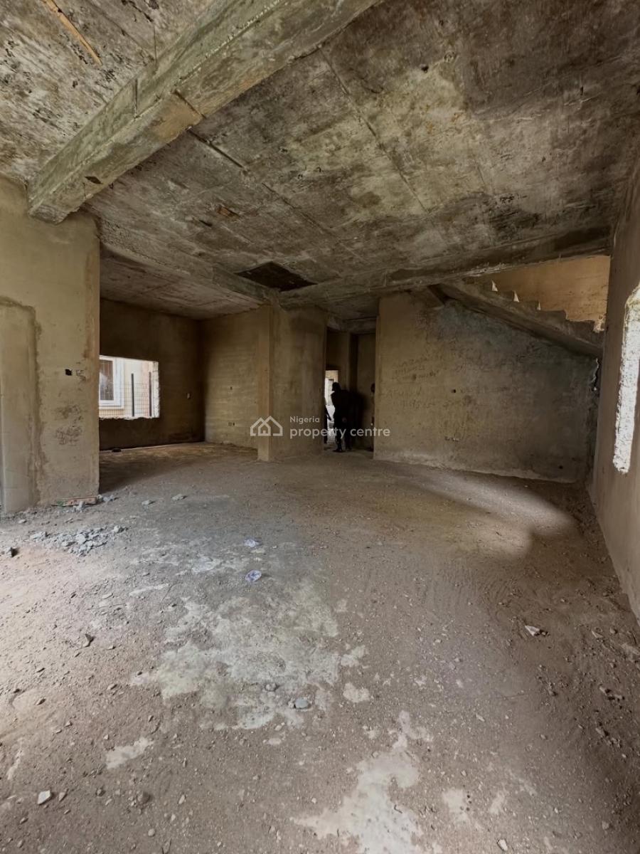 New 4 Bedroom Detached Duplex with Boys Quarters (carcass), Wuye, Abuja, Detached Duplex for Sale