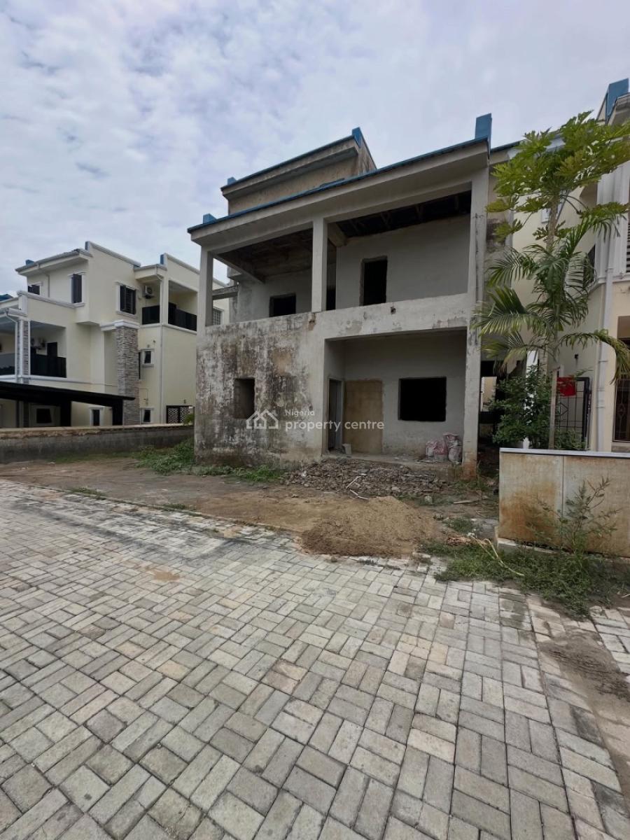 New 4 Bedroom Detached Duplex with Boys Quarters (carcass), Wuye, Abuja, Detached Duplex for Sale