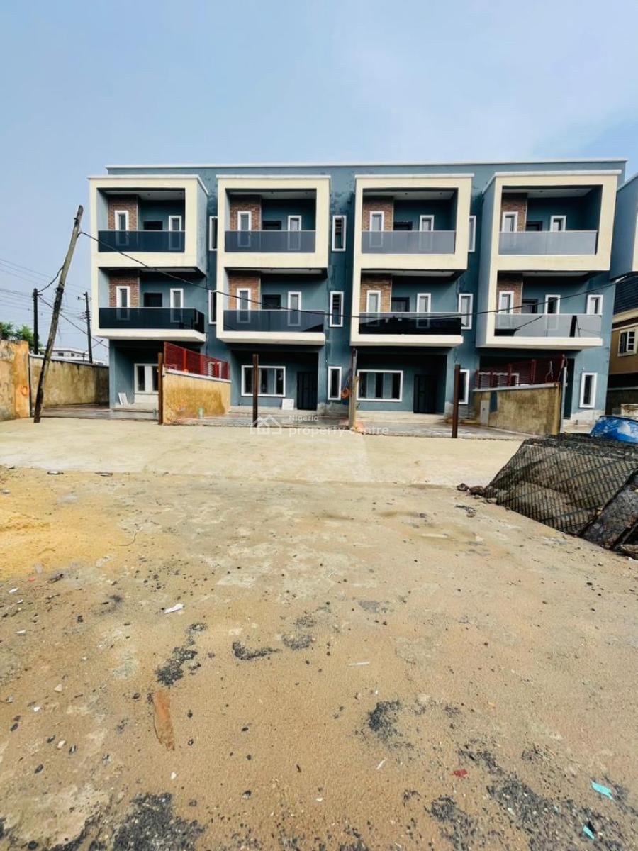 Stunning 4 Bedroom Terrace Duplex Plus Bq, Excellently Built Home with Bq in a Secured Estate, Adeniyi Jones, Ikeja, Lagos, Terraced Duplex for Sale