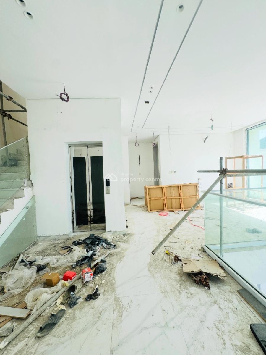 Contemporary 5 Bedroom Senu Detached Duplex with Bq, Cowrie Creek Estate, Ikate, Lekki, Lagos, Semi-detached Duplex for Rent