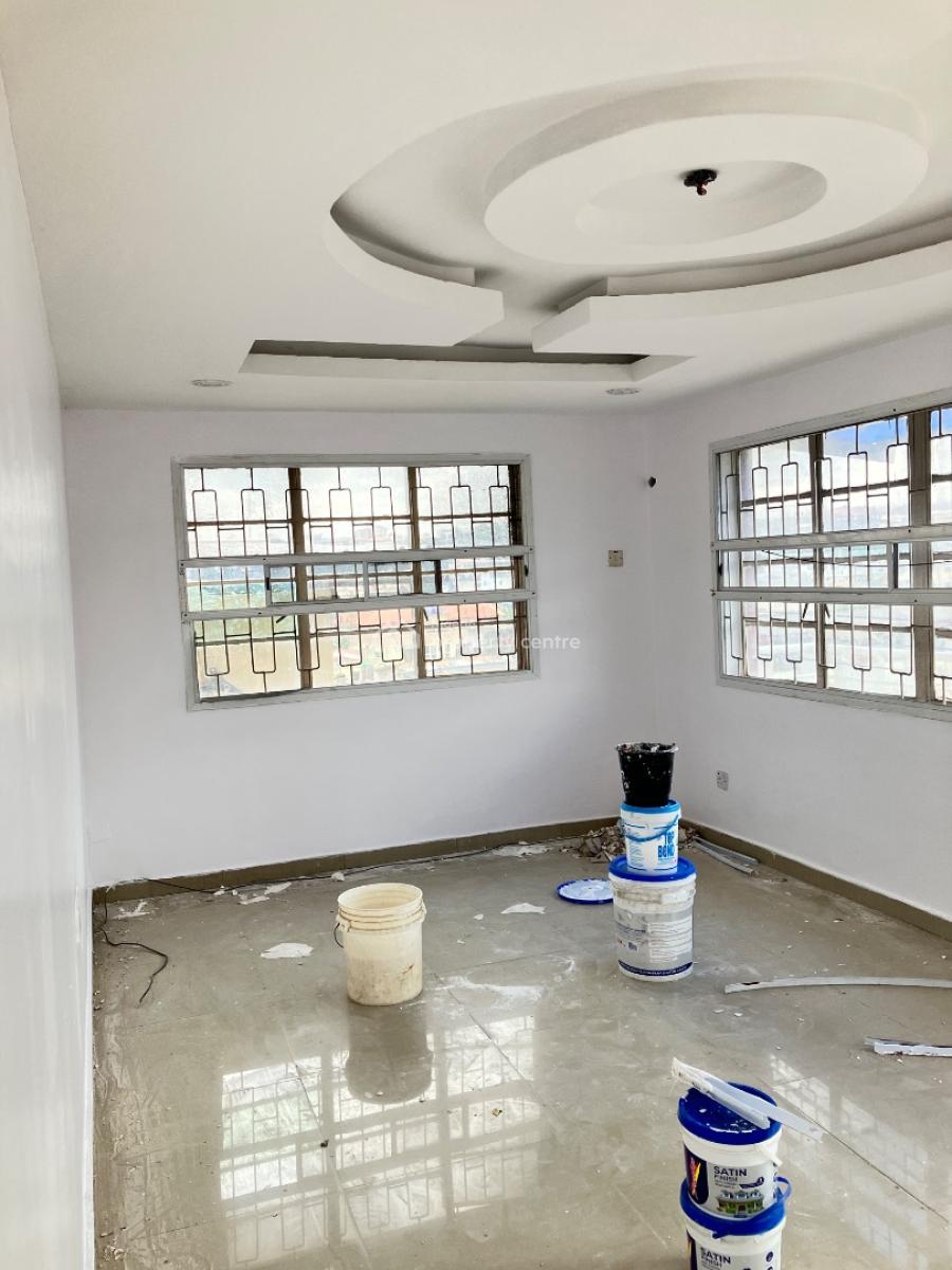 Beautiful 2 Bedroom Flat Upstairs All Room Ensuite Painted, Off Total Filling Station, Oregun, Ikeja, Lagos, Flat / Apartment for Rent