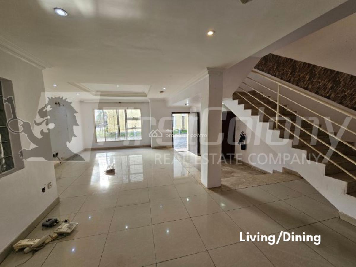 Fully Serviced Contemporary 3 Bedroom Terraced House, Lekki Phase 1, Lekki, Lagos, Terraced Duplex for Rent
