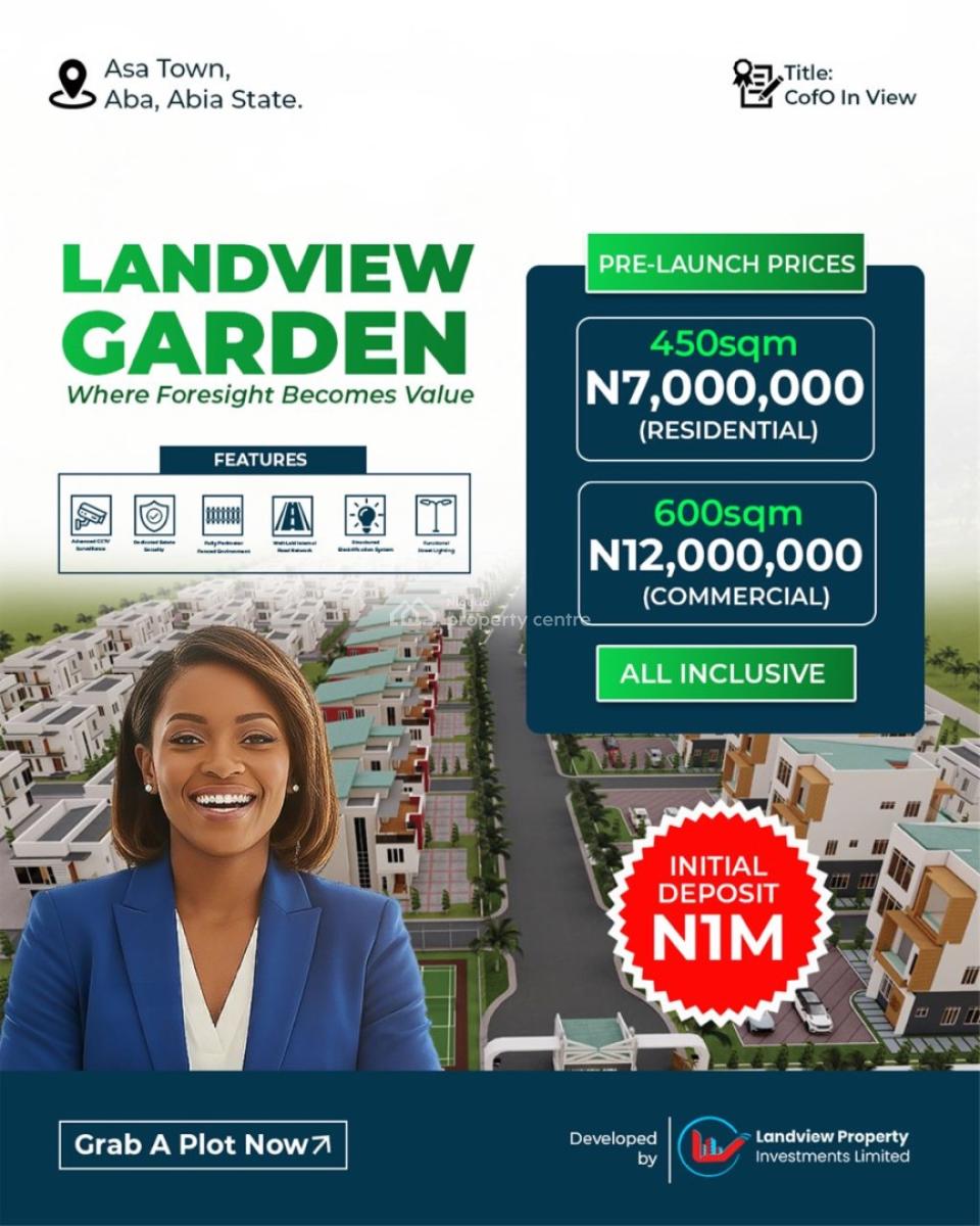 Landview Gardens, Asa Town, Aba, Abia, Mixed-use Land for Sale