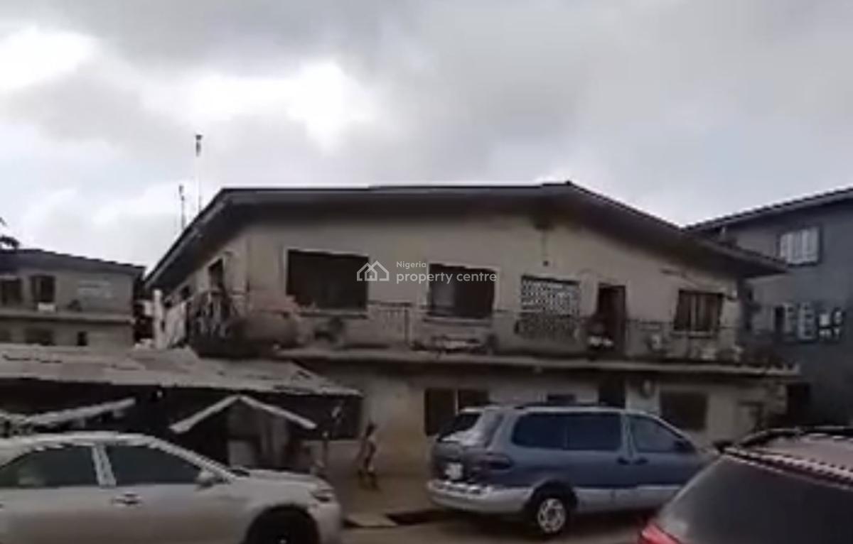 a Storey Building on a Plot of Dry Land, Johnson Street, Johnson Bus Stop, Off Pedro Road, Gbagada, Lagos, Block of Flats for Sale