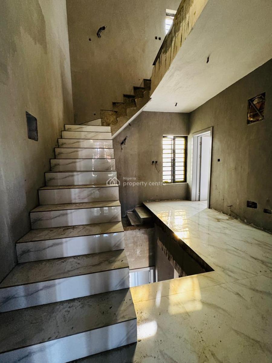 Newly Built 4 Bedroom Terrace Duplex with Study, Beautifully Designed Home with Study, Bq in a Secured Estate, Ojodu, Lagos, Terraced Duplex for Sale