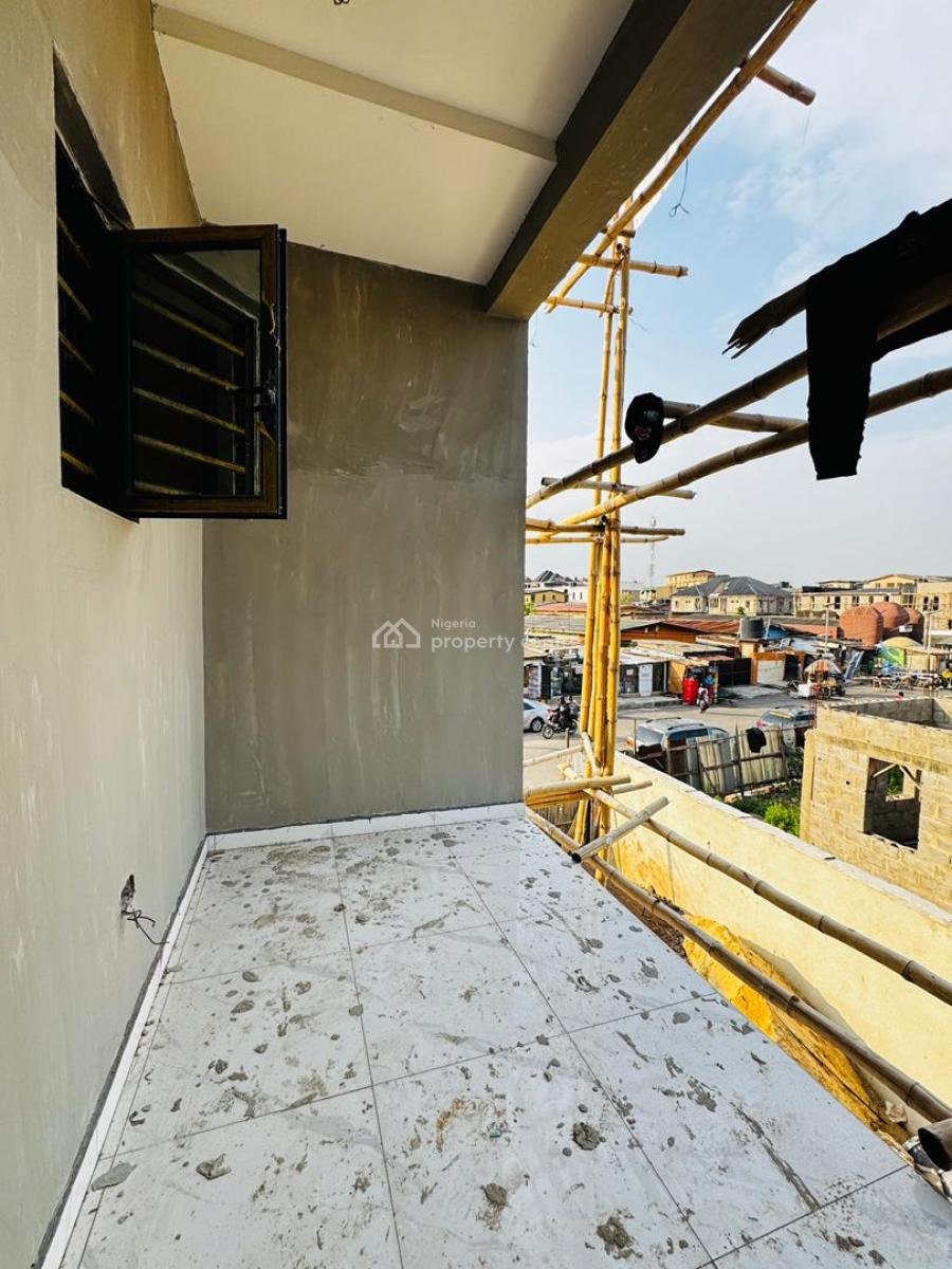Newly Built 4 Bedroom Terrace Duplex with Study, Beautifully Designed Home with Study, Bq in a Secured Estate, Ojodu, Lagos, Terraced Duplex for Sale