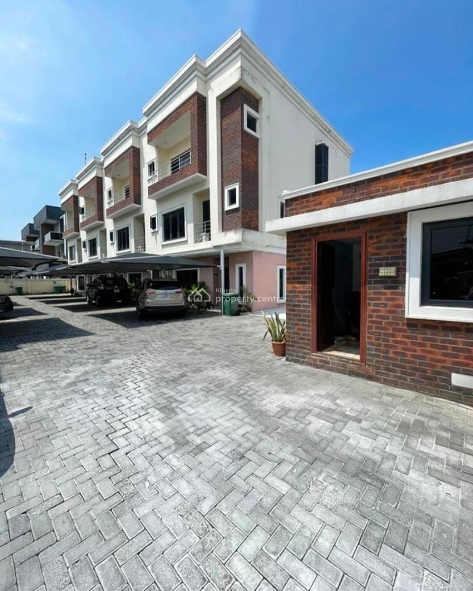 Spacious Fully Serviced 4 Bedroom Terrace Duplex with Bq, Lekki Phase 1, Lekki, Lagos, Terraced Duplex for Rent