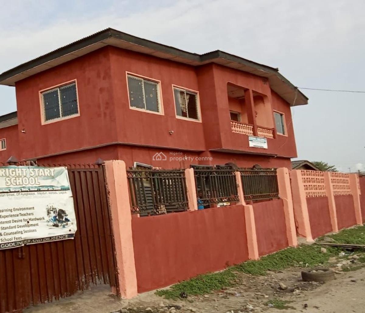 2 Units of 3 Bedrooms and 6 Units Mini Flats + 2 Shops, Majidun B/stop Off Ikorodu Road, Ikorodu, Lagos, Block of Flats for Sale