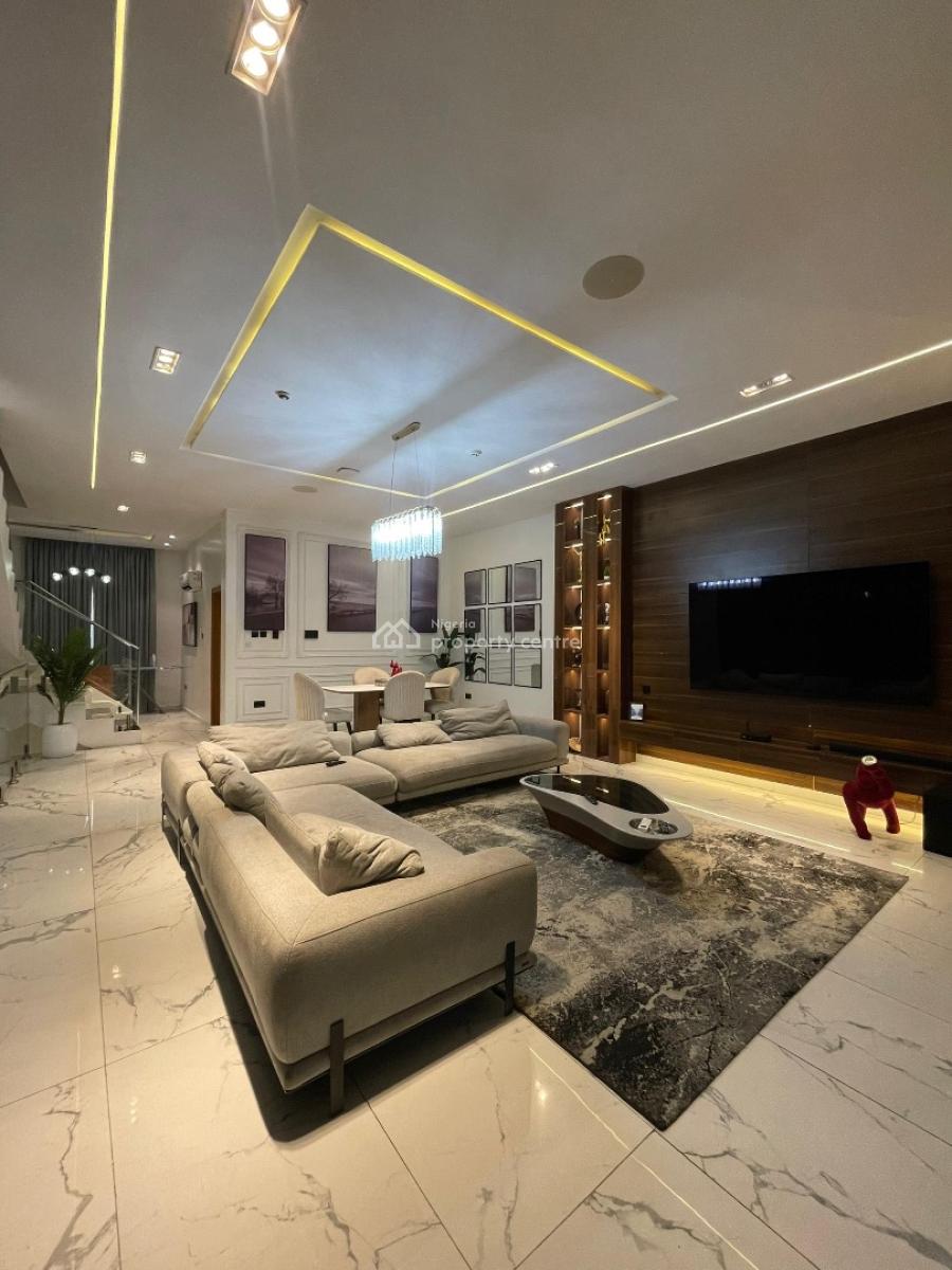 Partly Furnished 4 Bedrooms Terrace Duplex, Lekki Phase 1, Lekki, Lagos, Terraced Duplex for Sale