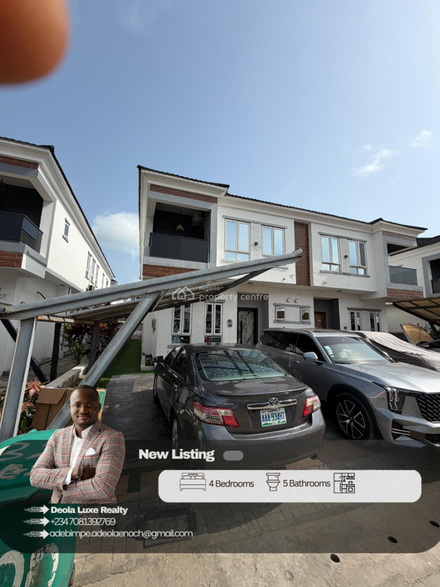 a Well Maintained 4 Bedroom Duplex in a Family Oriented Estate, Nike Art Gallery Road, Ikate, Lekki, Lagos, Semi-detached Duplex for Sale