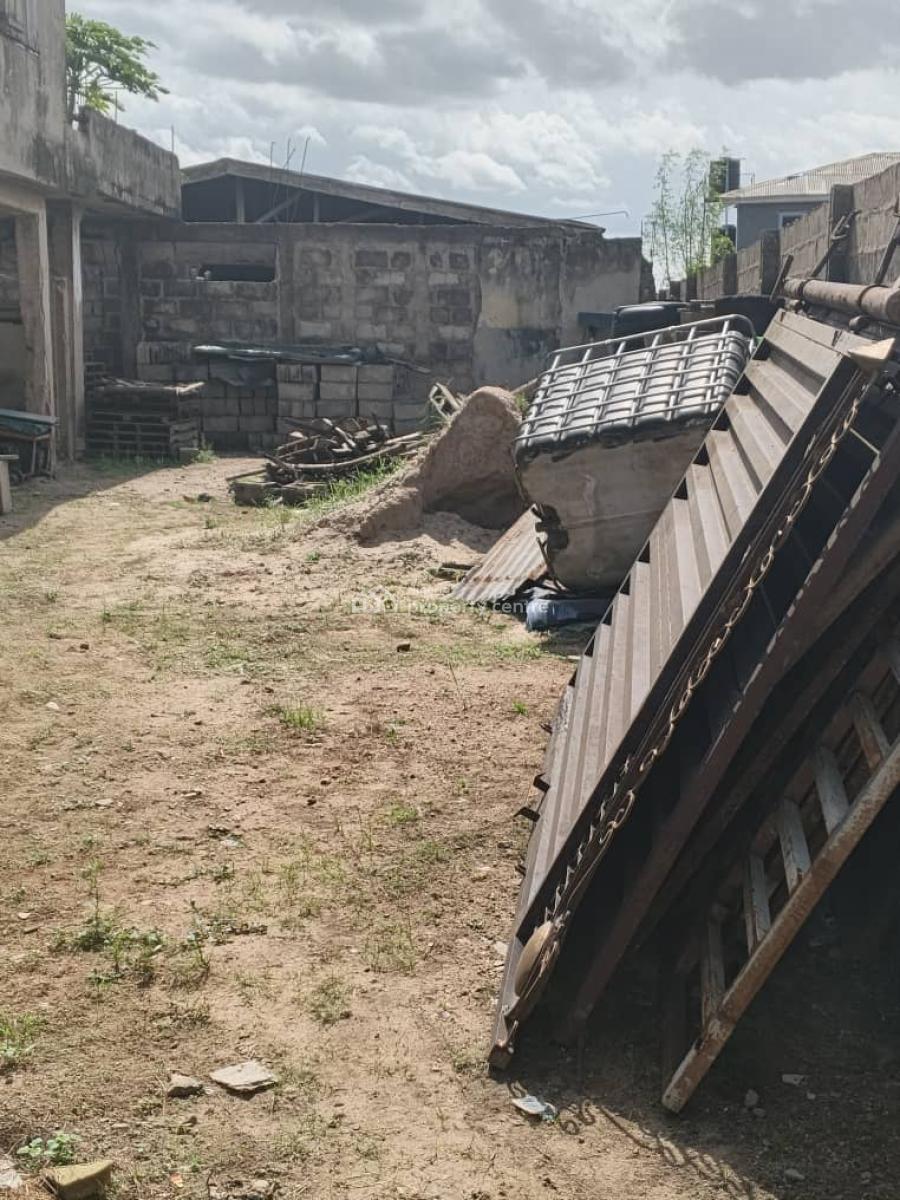 700sqm Land with Uncomplicated House, Ishaka Road, Sango Ota, Ogun, Commercial Property for Sale