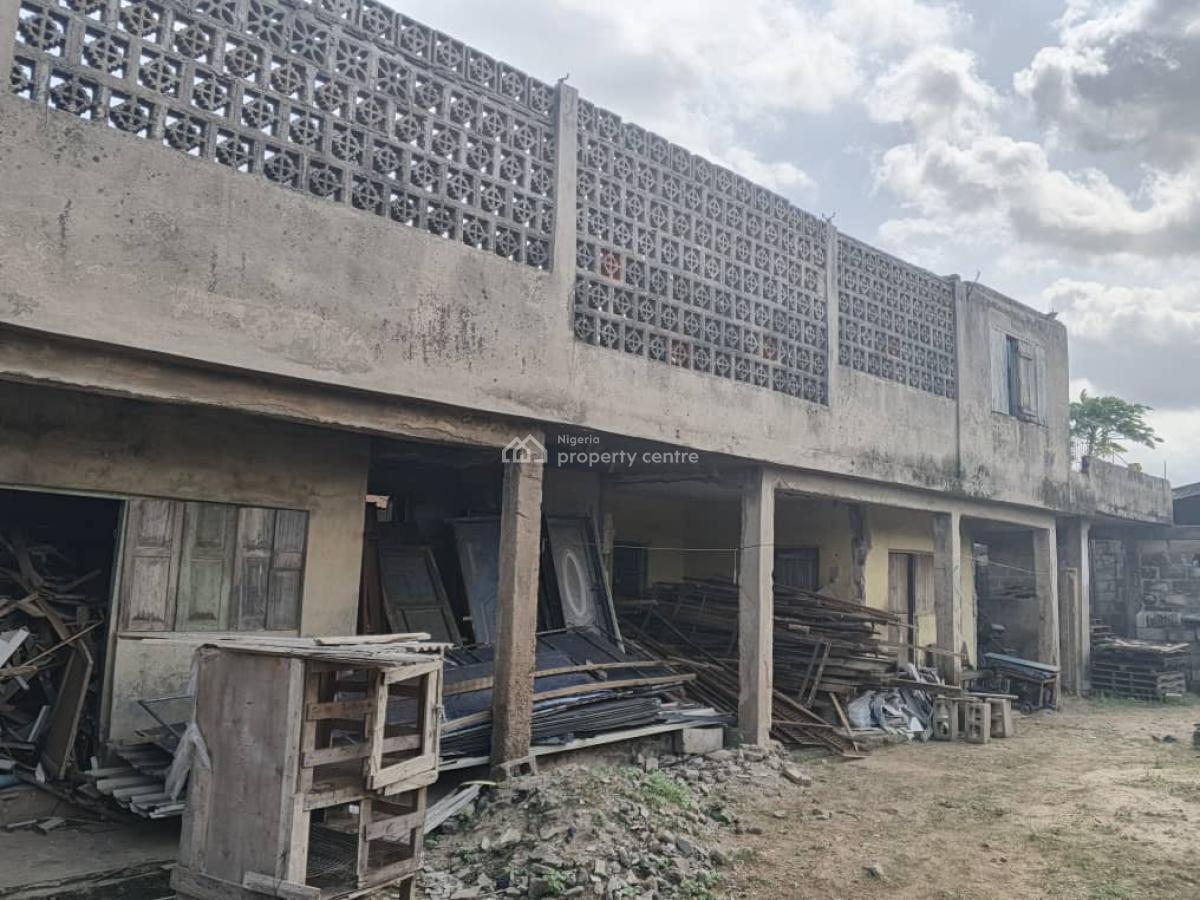 700sqm Land with Uncomplicated House, Ishaka Road, Sango Ota, Ogun, Commercial Property for Sale