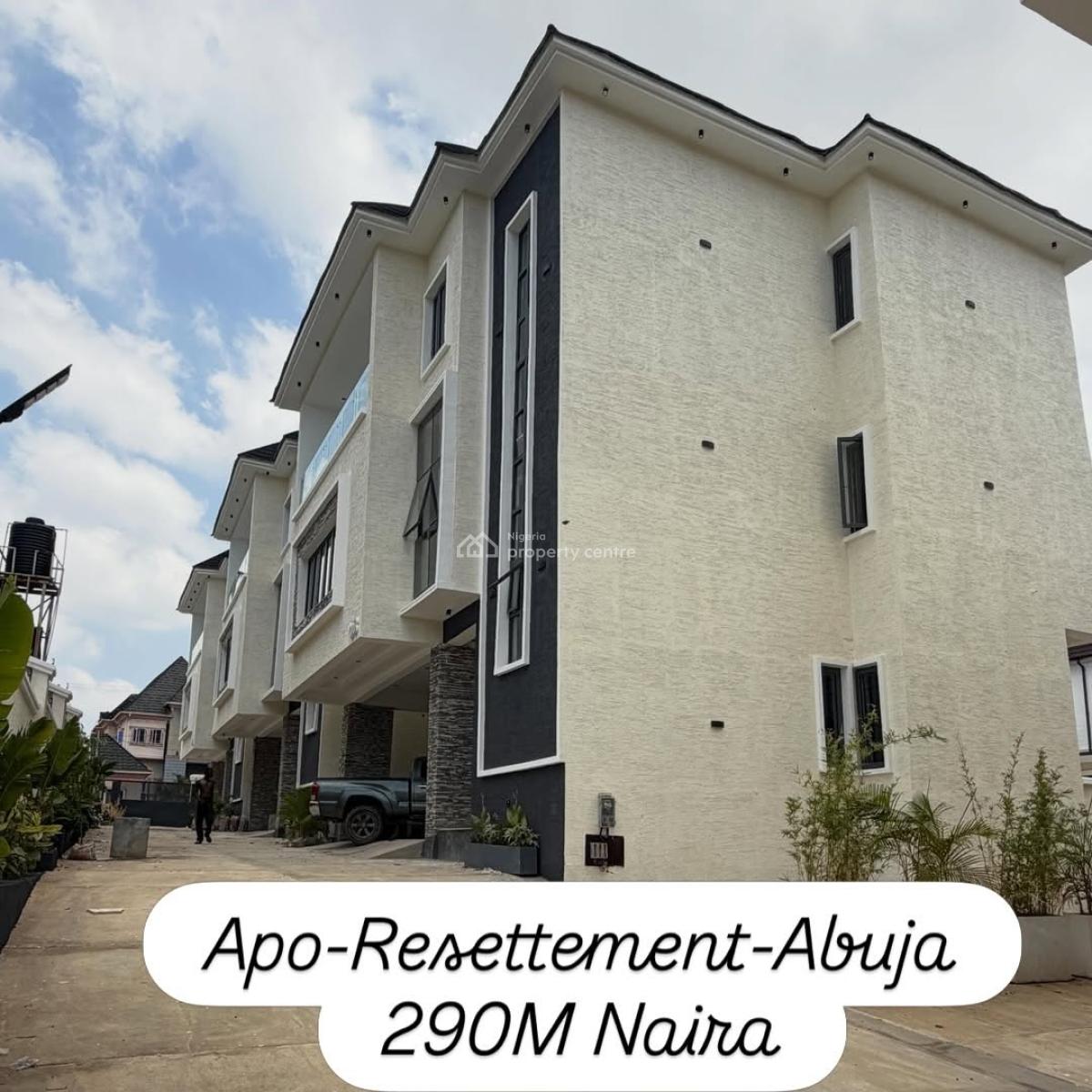 Luxury 4 Bedroom Terrace Duplex with Bq, Off Sahad Hospitals, Apo Resettlement, Apo, Abuja, Terraced Duplex for Sale