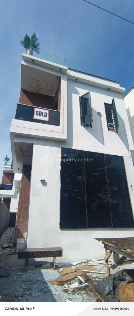Brand New 4 Bedroom Duplex for Commercial Use in Igbo Efon, By The Traffic Light, Igbo Efon, Lekki, Lagos, Detached Duplex for Rent