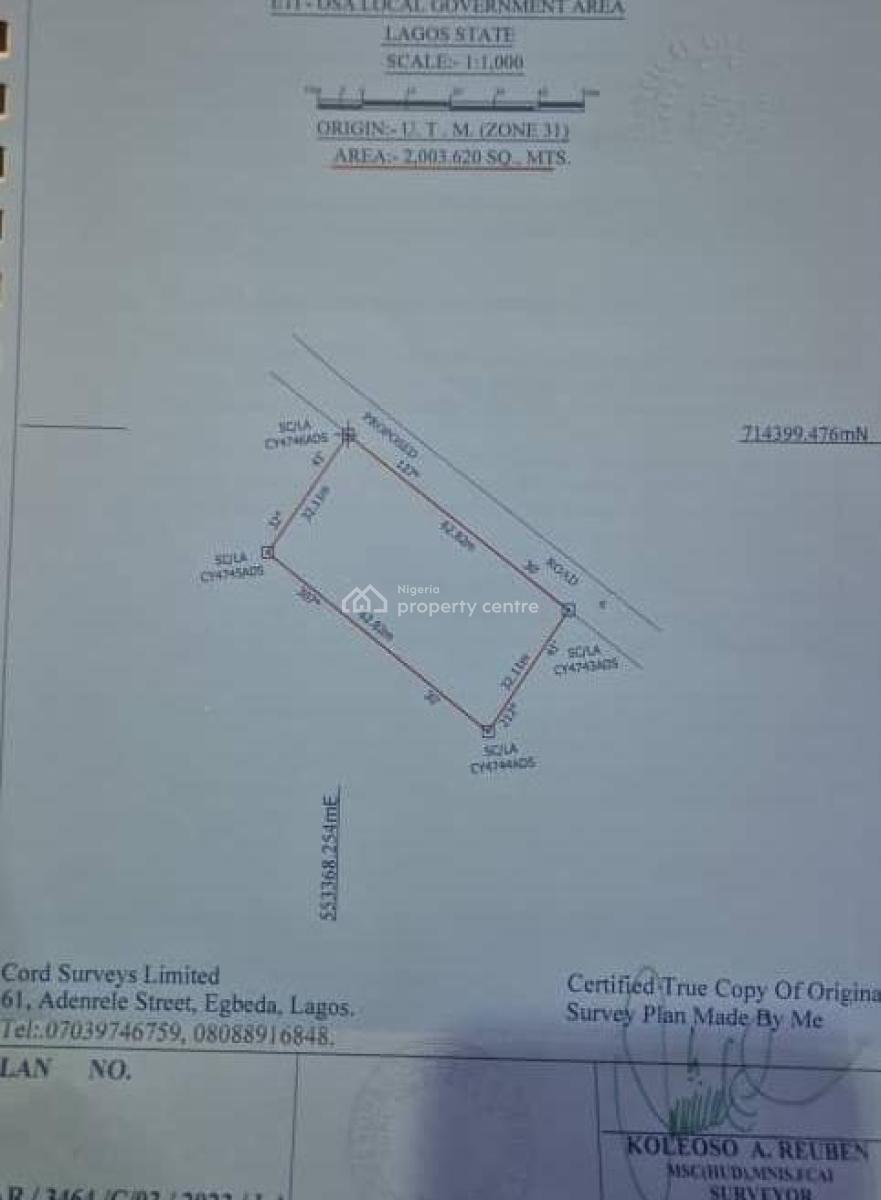 Prime Jv Land for 34-unit Residential Development, Lekki Phase 1, Lekki, Lagos, Residential Land Joint Venture