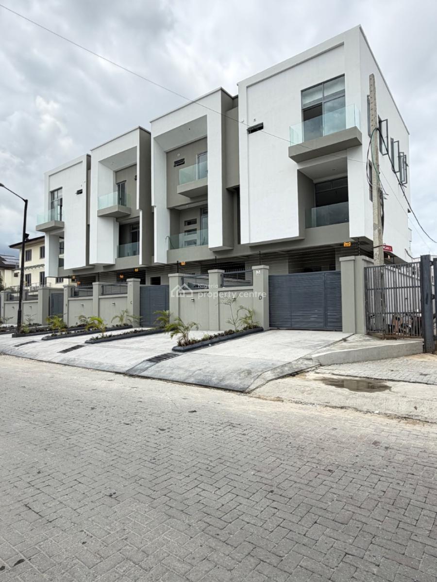 Self Compound 4 Bedroom Terraced Duplex with Bq in Lekki Phase 1, Lekki Phase 1, Lekki Phase 1, Lekki, Lagos, Terraced Duplex for Sale