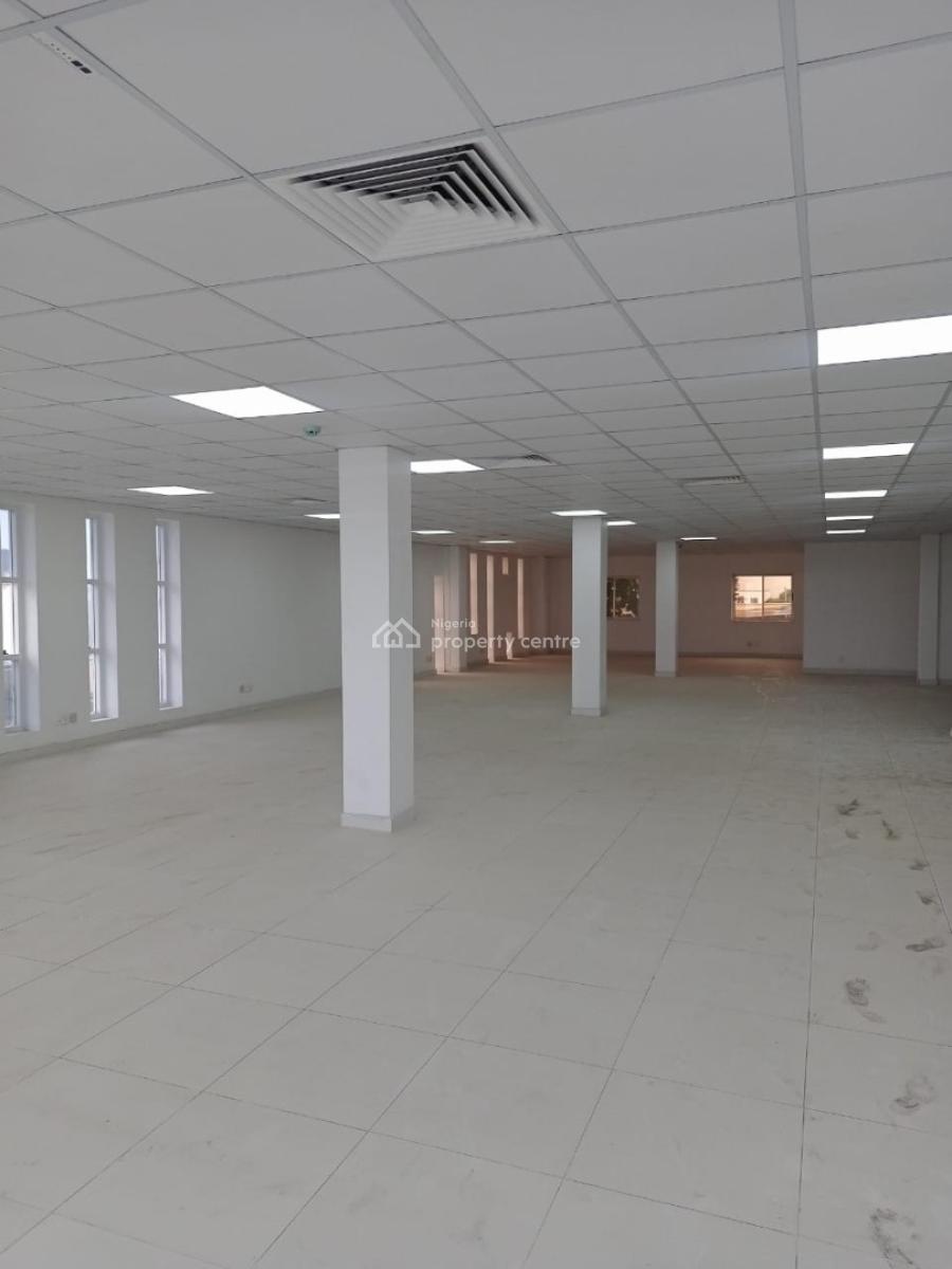 Serviced 257 Square Meter Open Plan Office Space with Elevator, Ilupeju, Lagos, Office Space for Rent