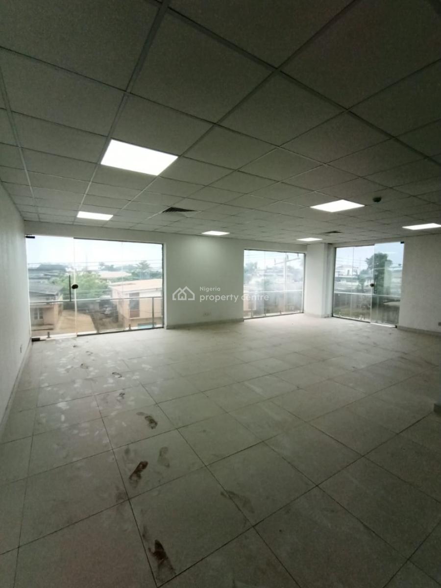 Serviced 257 Square Meter Open Plan Office Space with Elevator, Ilupeju, Lagos, Office Space for Rent