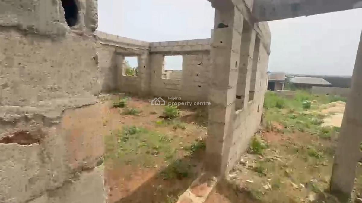 Uncompleted 3-bedroom Flat   on Half Plot of Dry Land, Mowonla, Ikorodu, Ikorodu, Lagos, Detached Bungalow for Sale