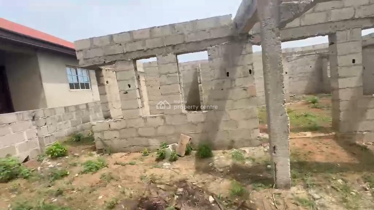 Uncompleted 3-bedroom Flat   on Half Plot of Dry Land, Mowonla, Ikorodu, Ikorodu, Lagos, Detached Bungalow for Sale