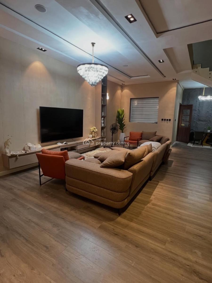 Fully Furnished 4bedroom Terrace with Swimming Pool and Cinema, Ikate, Lekki, Lagos, Terraced Duplex for Rent