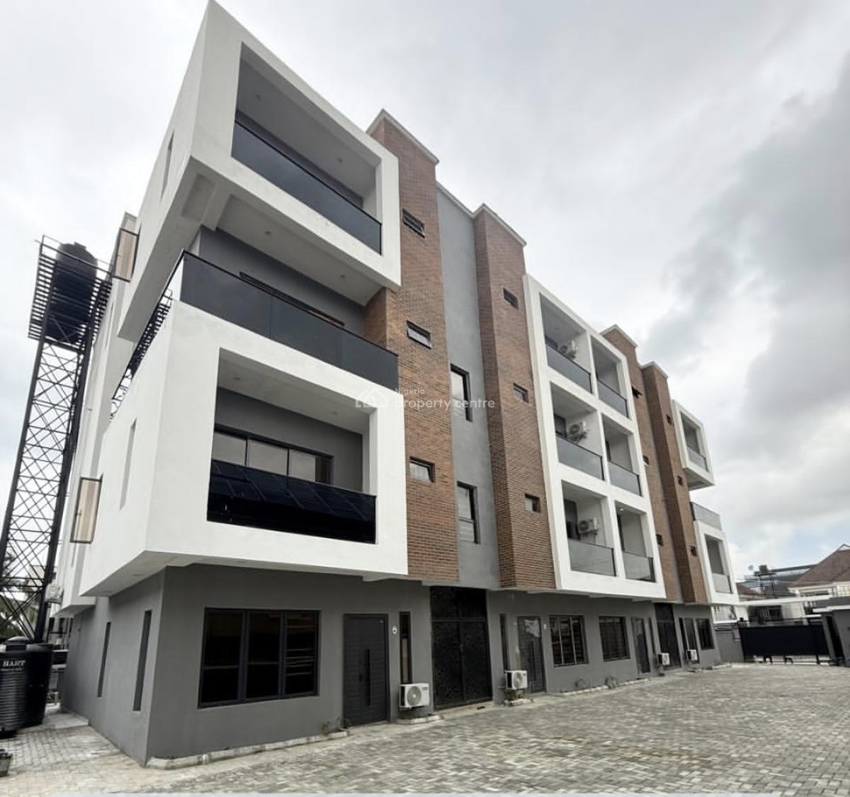 Fully Service 3 Bedroom Maisonnette with Bq Swimming Pool, By Jj Apartment, Lekki Phase 1, Lekki, Lagos, House for Rent