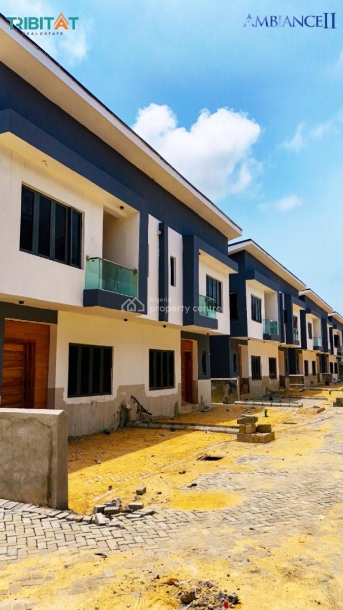 2 Bedroom Terrace with Bq, Ambiance Ii  Luxury Estate, Sangotedo, Ajah, Lagos, Terraced Duplex for Sale