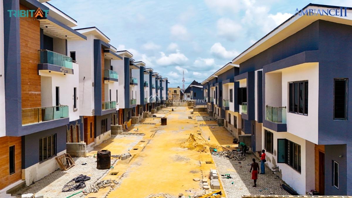 2 Bedroom Terrace with Bq, Ambiance Ii  Luxury Estate, Sangotedo, Ajah, Lagos, Terraced Duplex for Sale
