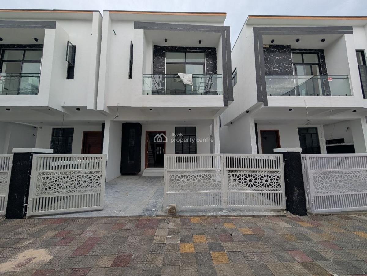 4 Bedroom Terrace Duplex with Bq & C of O, Ikota Gra Estate, Ikota, Lekki, Lagos, Terraced Duplex for Sale
