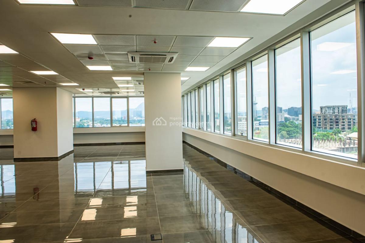 Brand New Luxury Office Spaces: 222sqm, 242sqm and 371sqm, Around Churchgate, Central Business District, Abuja, Commercial Property for Rent