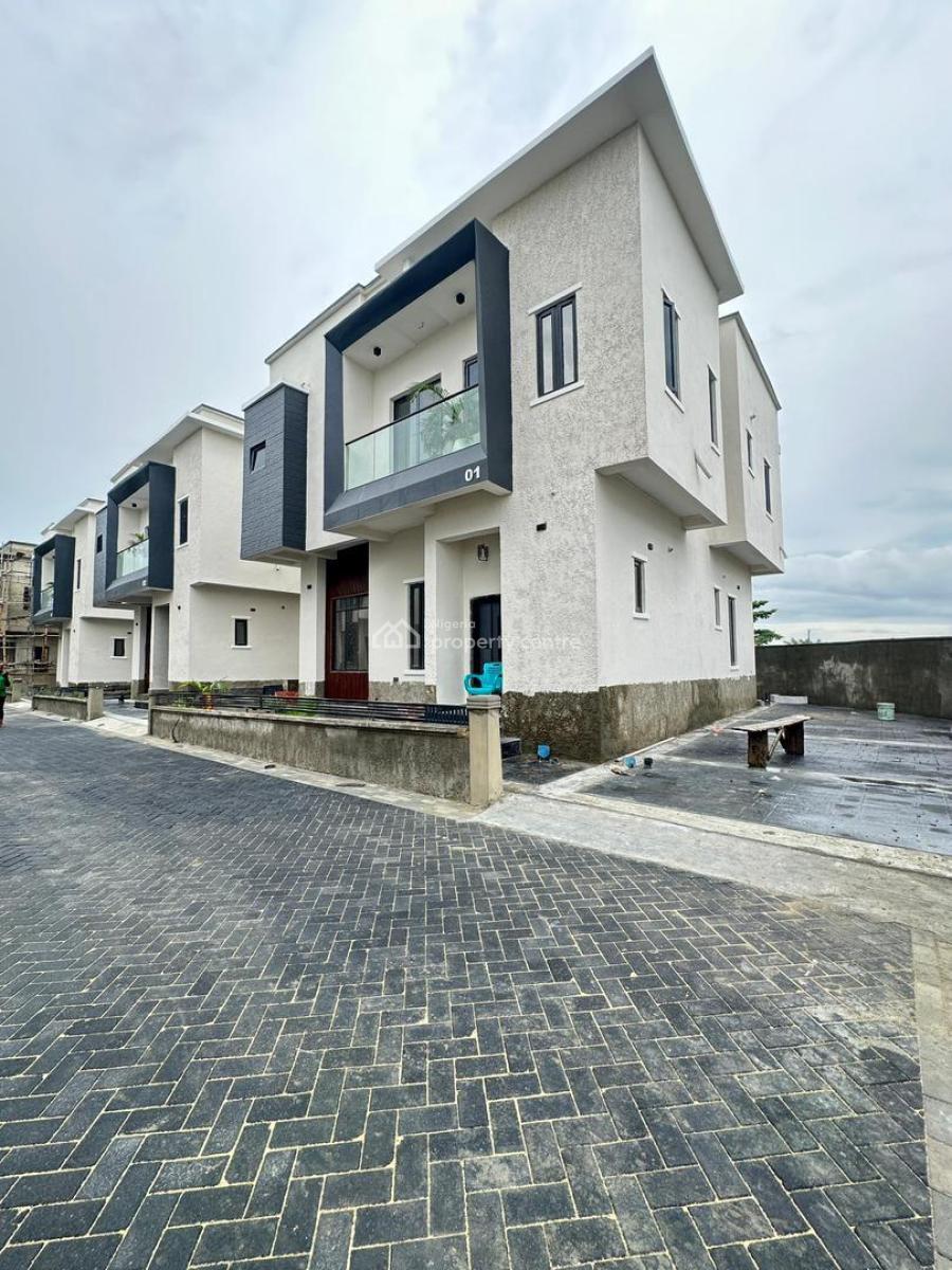 Newly Built 4 Bed Semi-detached Duplex with Stairs Motion Sensor, Bq, Ajah, Lekki, Lagos, Semi-detached Duplex for Sale