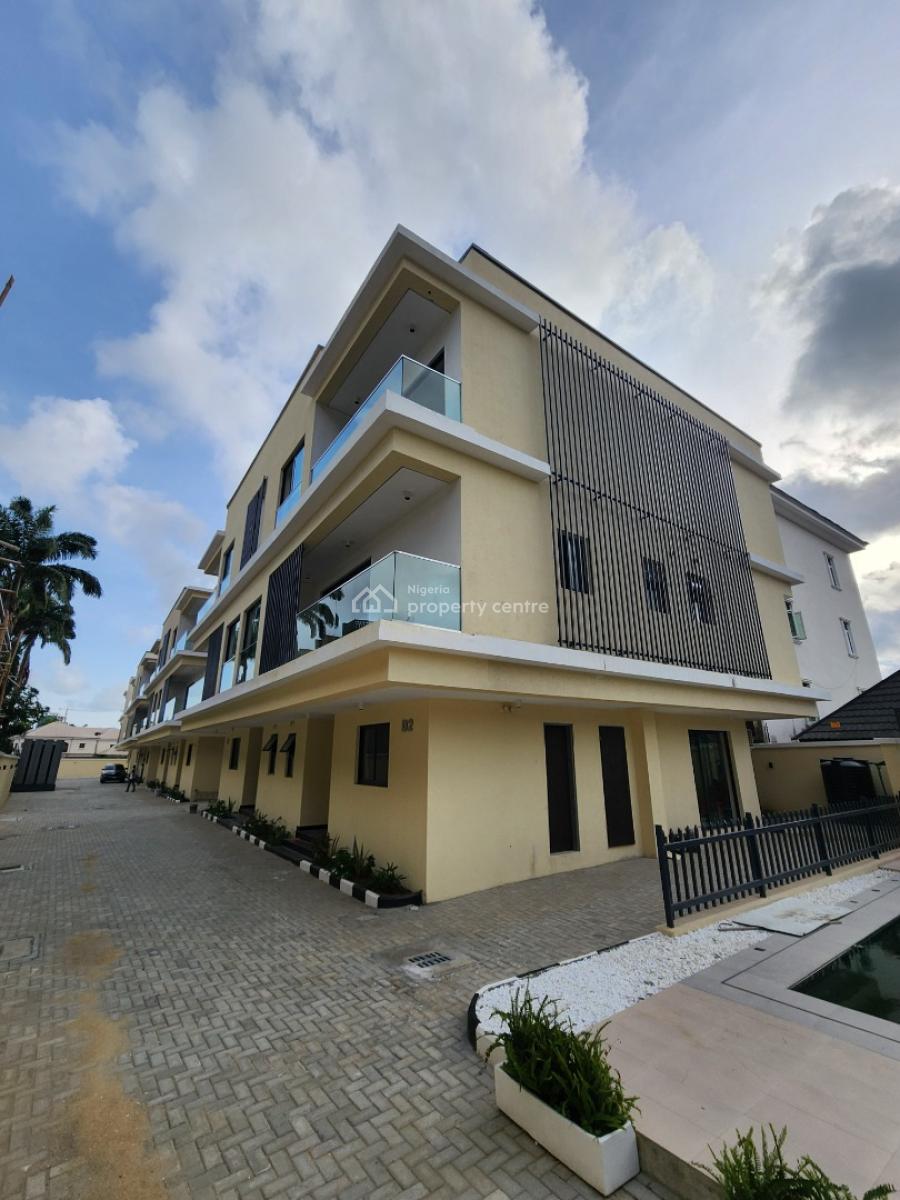 Luxury 5 Bedroom Terrace Duplex with a Room Bq & Pool, Ikoyi, Lagos, Semi-detached Duplex for Sale