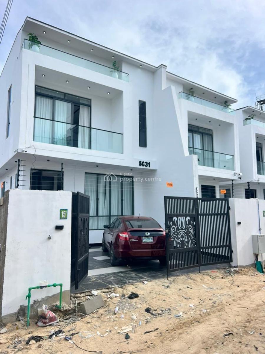 Bespoke 4 Bedroom Semi Detached Duplex with Bq in a Secured Estate, Chevron, Lekki, Lagos, Semi-detached Duplex for Sale
