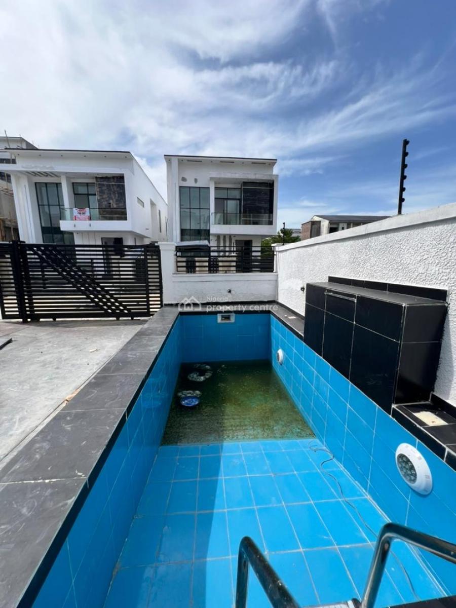 Affordable 4 Bedroom Detached Duplex with Pool & Bq in a Secured Estat, Chevron, Lekki, Lagos, House for Sale