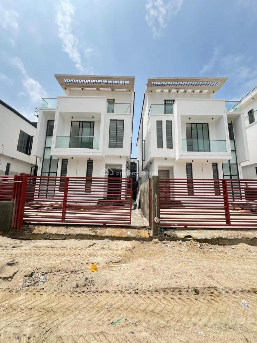 Newly Built 5 Bedroom Detached Duplex with Bq, Pool and Open Terrace, Chevron, Lekki, Lagos, House for Sale