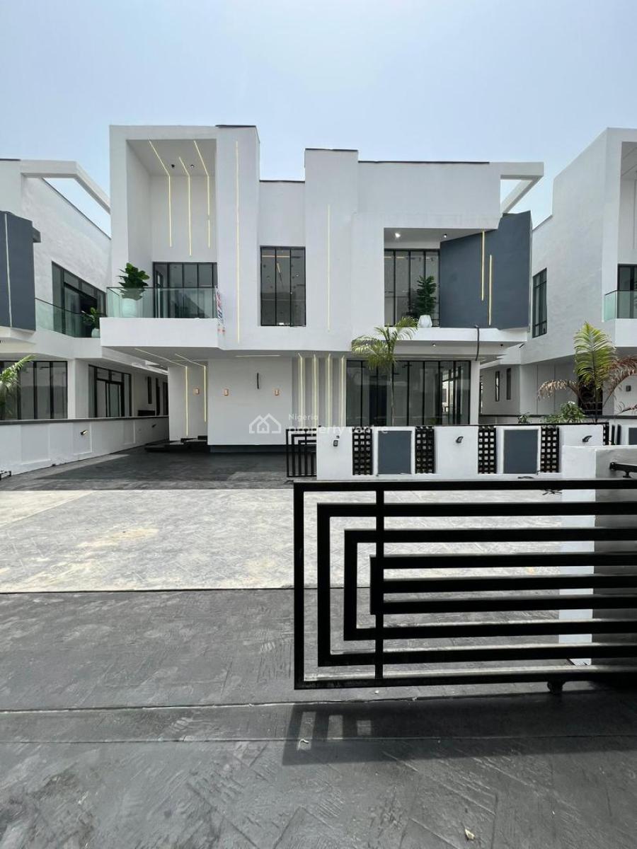 Newly Built 5 Bedroom Detaced Duplex with Bq, Family Lounge,, Chevron, Lekki, Lagos, House for Sale
