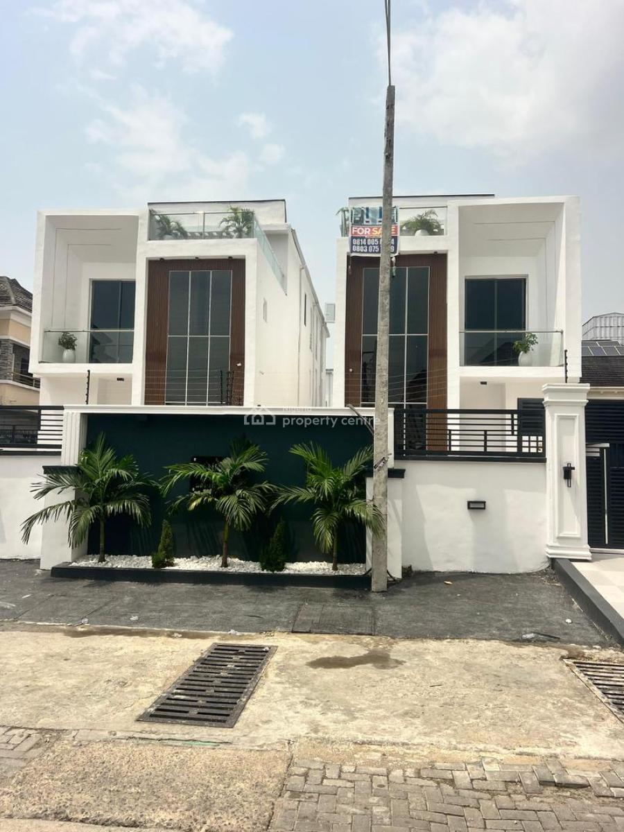 Spacious 5 Bedroom Detaced Duplex with Bq, Cinema and Swimming Pool in, Chevron, Lekki, Lagos, Detached Duplex for Sale