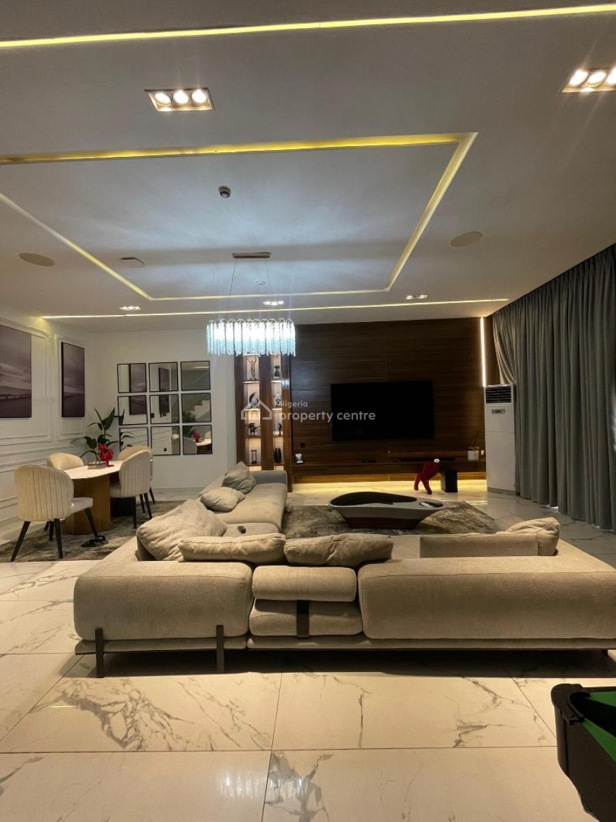 Comes Partly Furnished 4 Bedrom Terrace Duplex (corner Piece) Gym Pool, Lekki Phase 1 Lagos, Lekki, Lagos, Detached Duplex for Sale