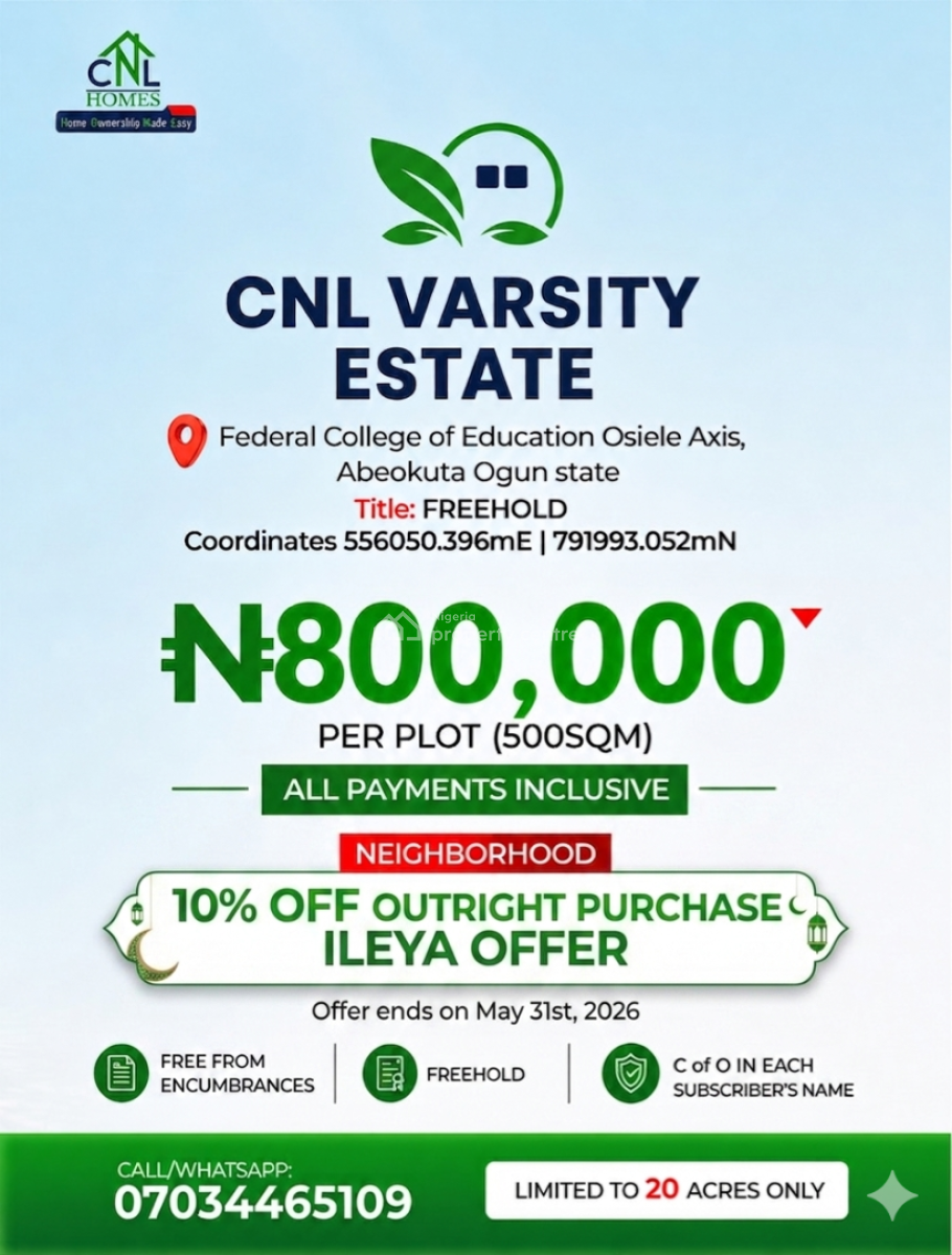 Land Within an Estate, Osiele Abeokuta Ogun State, Abeokuta South, Ogun, Mixed-use Land for Sale