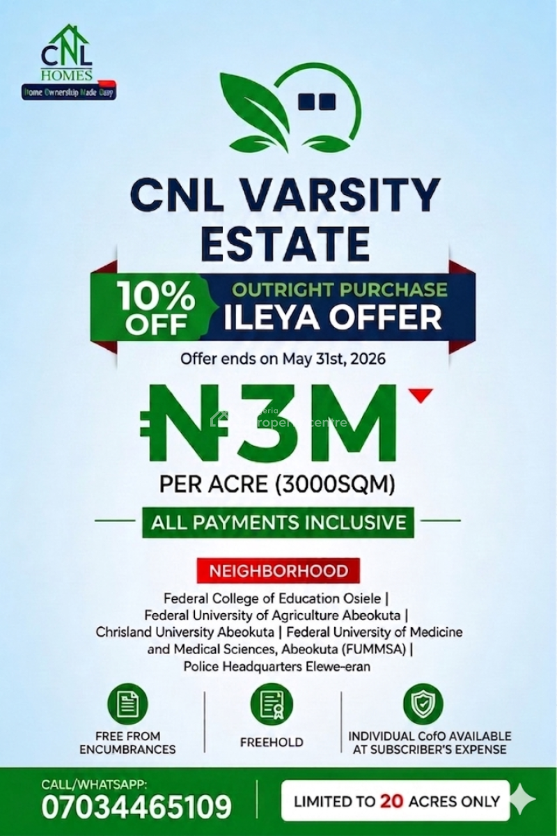 Land Within an Estate, Osiele Abeokuta Ogun State, Abeokuta South, Ogun, Mixed-use Land for Sale
