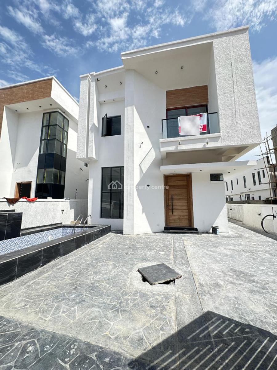 Well Built  4 Bedroom Fully Detached Duplex with Bq and Swimming Pool, Chevron, Lekki, Lagos, Detached Duplex for Sale