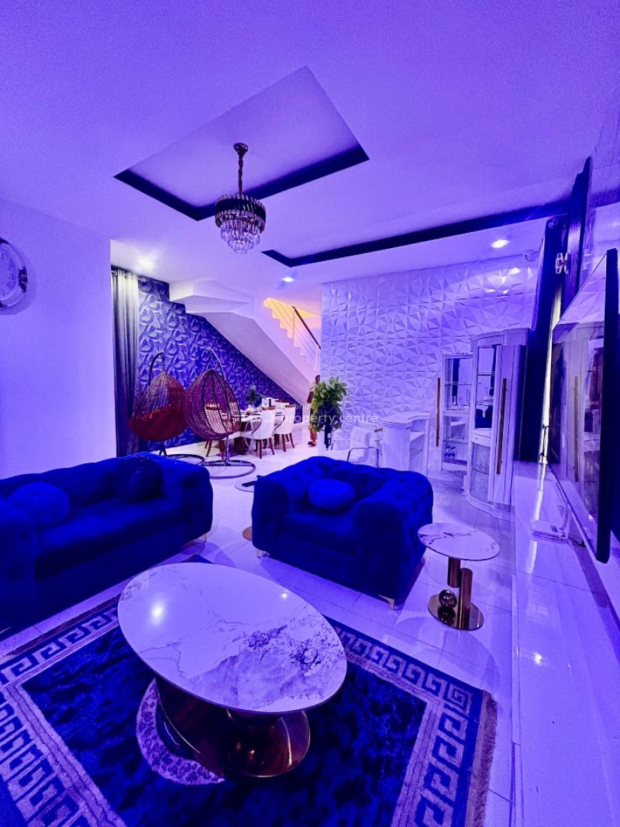 Luxury 5 Bedroom Duplex with Swimming Pool and Gym in Code-access Est8, Before The Orchid Roundabout Near Lekki 2nd Toll Gate, Lekki, Lagos, Detached Duplex Short Let