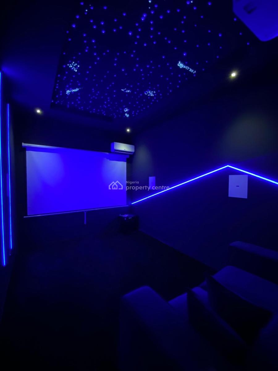 Aesthetically Pleasing 2 Bedrooms with Private Cinema, Close to Imax Cinema Rock Drive, Lekki Phase 1, Lekki, Lagos, Flat / Apartment Short Let