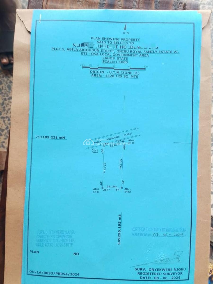 Land of 1300sqm, Access Bank Head Quarter, Oniru, Victoria Island (vi), Lagos, Mixed-use Land for Sale
